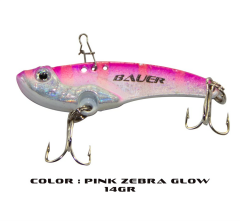 BAUER ZINCMETAL (Vibrasyon) SUNİ YEM 14 Gr 55mm PINK ZEBRA