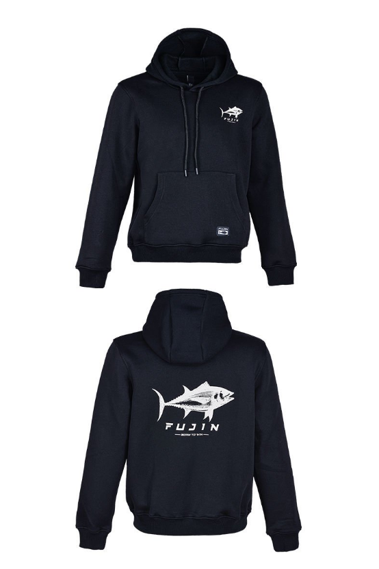 Fujin Tuna Hoodie Black Sweatshirt Erkek