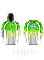 Fujin Performance Hooded Kapüşonlu T-Shirt Green Ocean