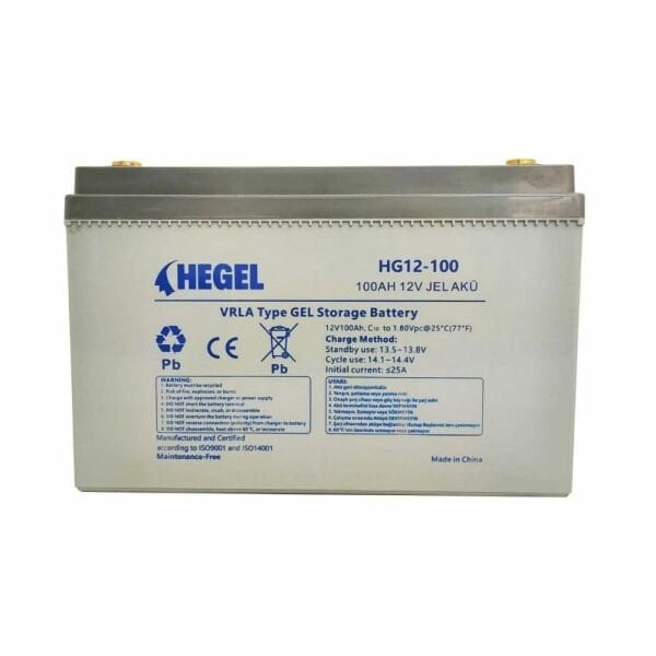 Hegel 100 Ah  12V Jel Akü