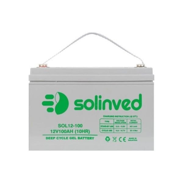 Solinved 12 V 100 Ah Derin Deşarjlı Solar Jel Akü
