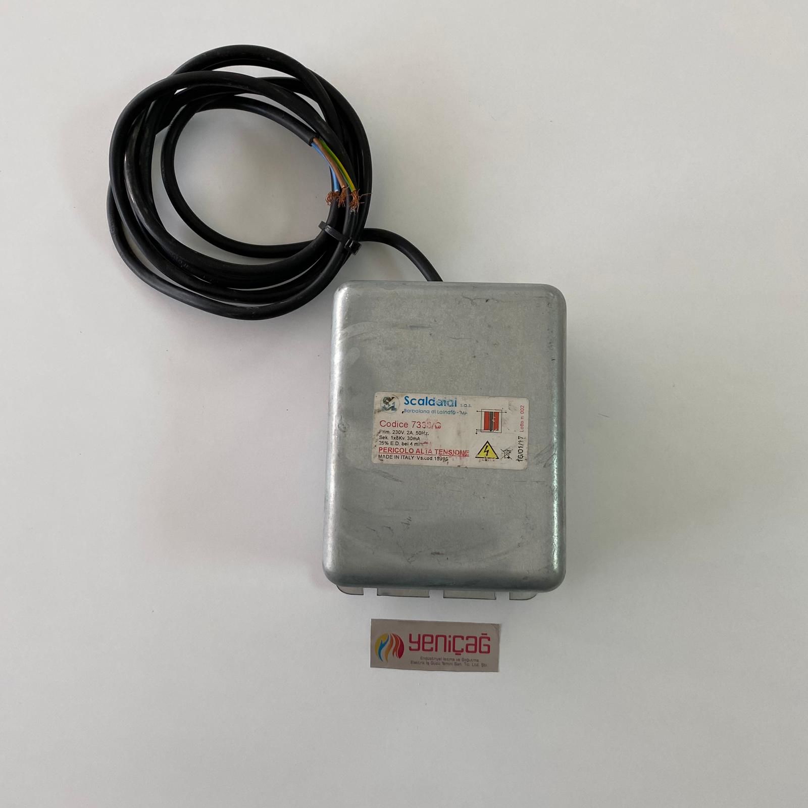Scaldatal 230V. 2A. 50HZ 1X8KV 30 mA GERİLİM TRAFOSU