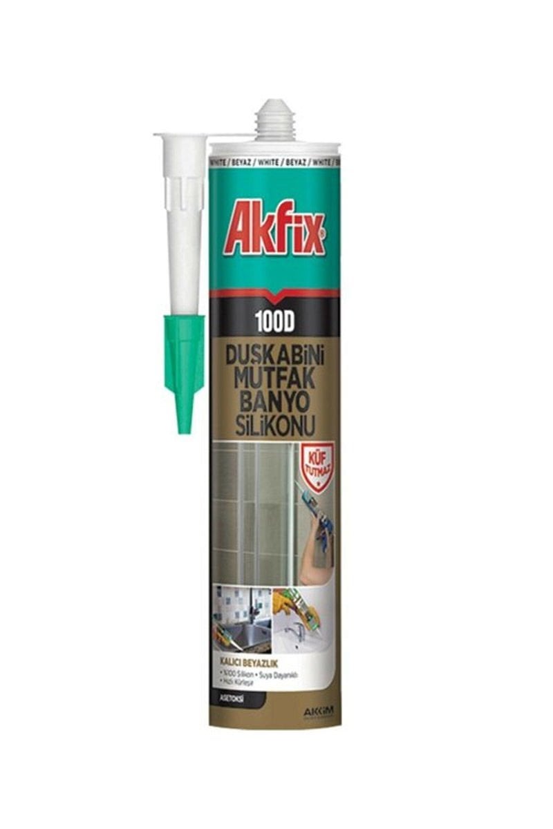 Akfix SA061 100D 280ml Şeffaf Duşa Kabin Silikonu