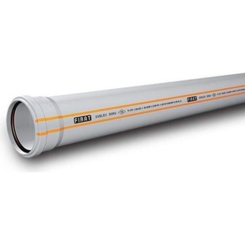 Fırat Dublex Pvc Atık Su Borusu Pimaş 75 x 250 Mm 1 Adet