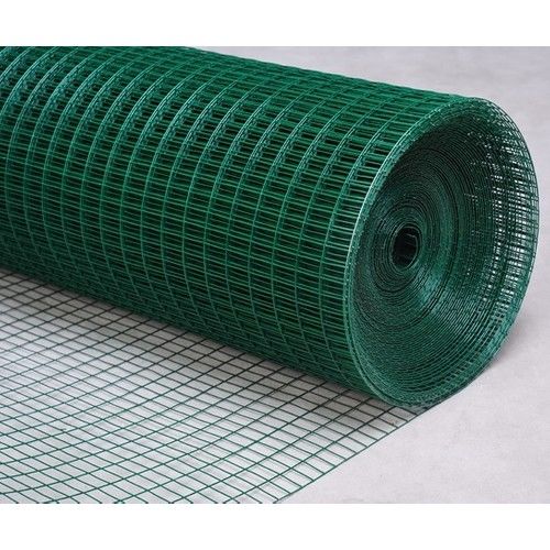 Pvc Kaplı Puntalı Yeşil Tel 25 x 25 Gözaralıklı Kafes Teli-Kümes Teli 150 cm x 5 M