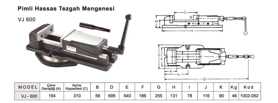 154X295 Pimli Freze Mengenesi VJ-600