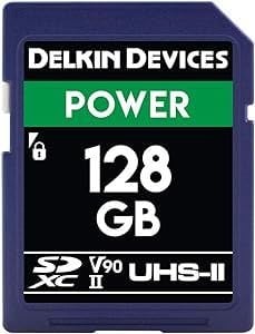 Delkin Devices Power 128 GB SDXC UHS-II V90 SD Kart