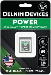 Delkin Devices Power 512 GB CFexpress Type-B Hafıza Kartı