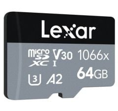 Lexar Professional 1066x Class 10 UHS-I U3 A2 V30 64 GB Micro SD Kart