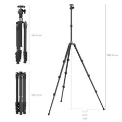 SmallRig 4059 AP-20 Orta Sütunlu  Karbon Fiber Tripod