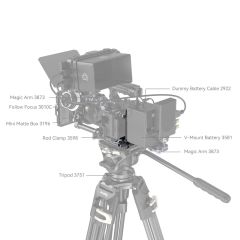 SmallRig 4064B  V-Mount Pil Montaj Sistemi