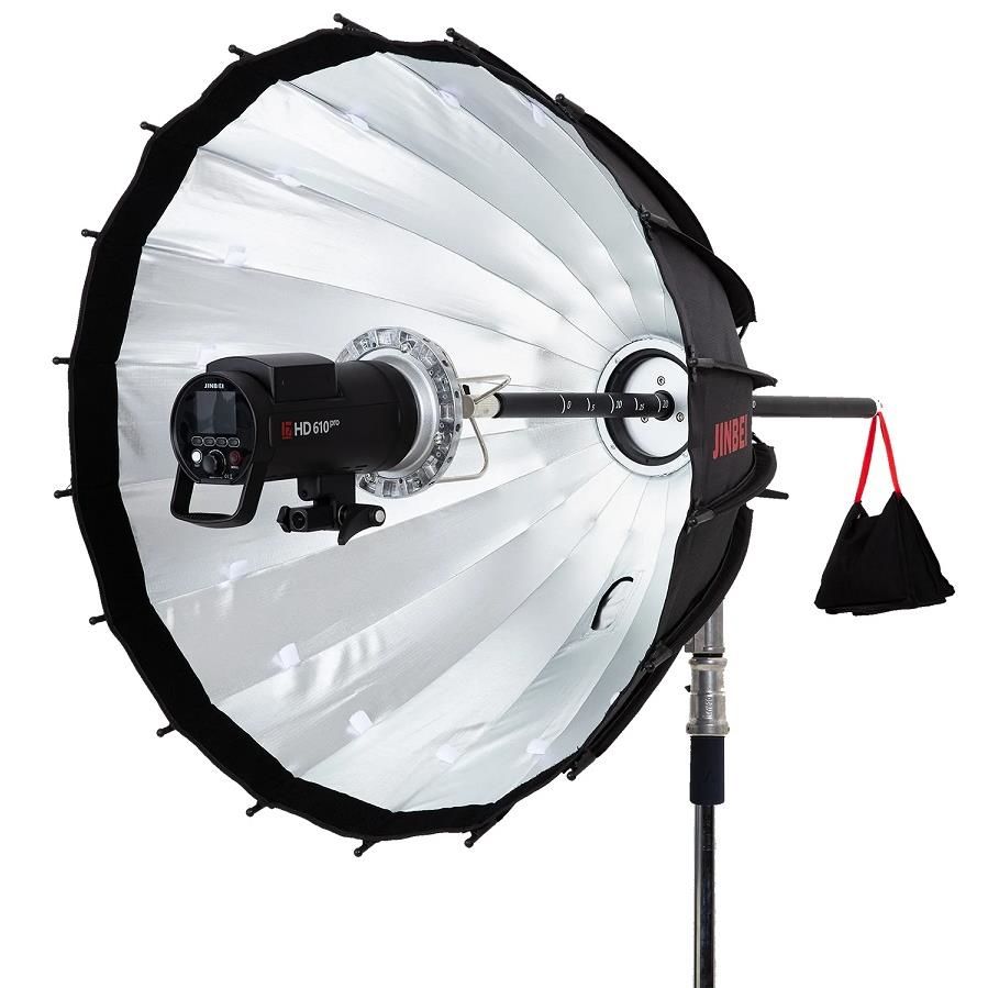 JINBEI Parabolik 120cm  Deep Reflektif  Softbox Gridli