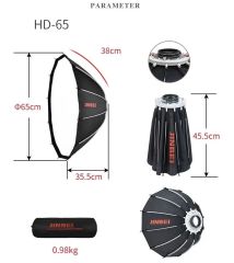 JINBEI HD-65cm Parabolik Hızlı Açılan Softbox