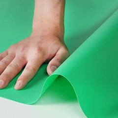 Gdx Stüdyo Fon Perde, PVC Arka Plan, Silinebilir, Kırışmaz (Yeşil/Green) 120x200 Cm