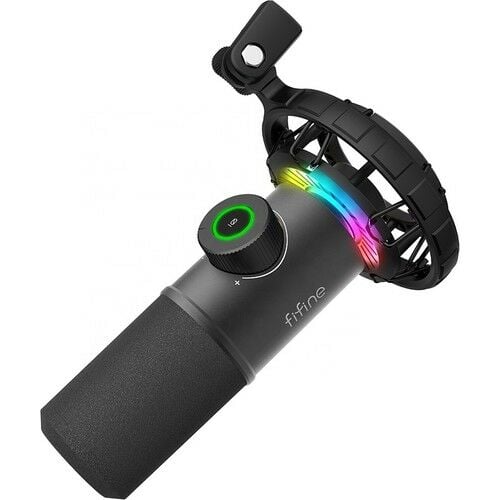 Fifine K658 USB Mikrofon Rgb - Yayıncı - Bilgisayar Mikrofonu