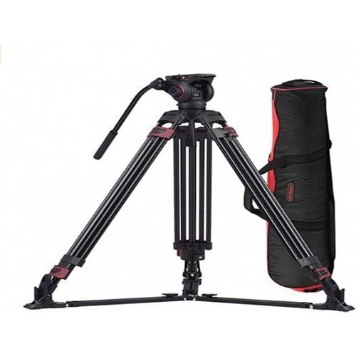 Miliboo MTT609A Hidrolik Kafalı Profesyonel Alüminyum Video Tripod