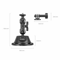 SmallRig SC-1K 4193 Aksiyon Kameraları için  Vantuz Montaj Desteği