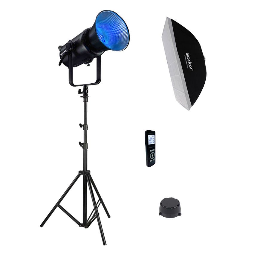 Gdx Exc-180RGB-II Rgb Led Video Işığı Full Set (60x90 Softbox + 260 cm Kalın Işık Ayağı)