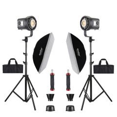 GDX HDB-135R RGB 2'li Full Set (60x90 Softbox + 260 cm Kalın Işık Ayağı)