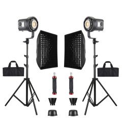 GDX HDB-135R RGB 2'li Full Set (Gridli 60x90 Softbox + 260 cm Kalın Işık Ayağı)