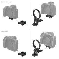 SmallRig 4306 Nikon'a Z Serisi İçin Döndürülebilir Yataydan Dikeye Montaj Plakası Kiti