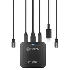 Boya BY-DM20 Pc Telefon İkili Yaka Mikrofonu Kit