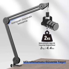 Fifine BM63 Masaüstü Mikrofon Standı - Ayaklık - Sehpa 40x40cm