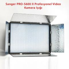 Sanger PRO-S600 II Profesyonel Video Kamera Işığı + Ayak
