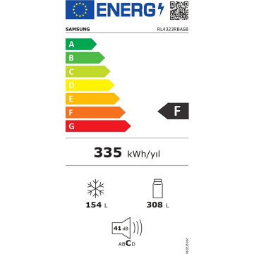 Samsung RL4323RBAS8/TR Kombi No-Frost Buzdolabı