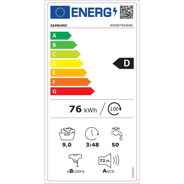 Samsung WW90T4540AE/AH 1400D/9Kg Çamaşır Makinesi