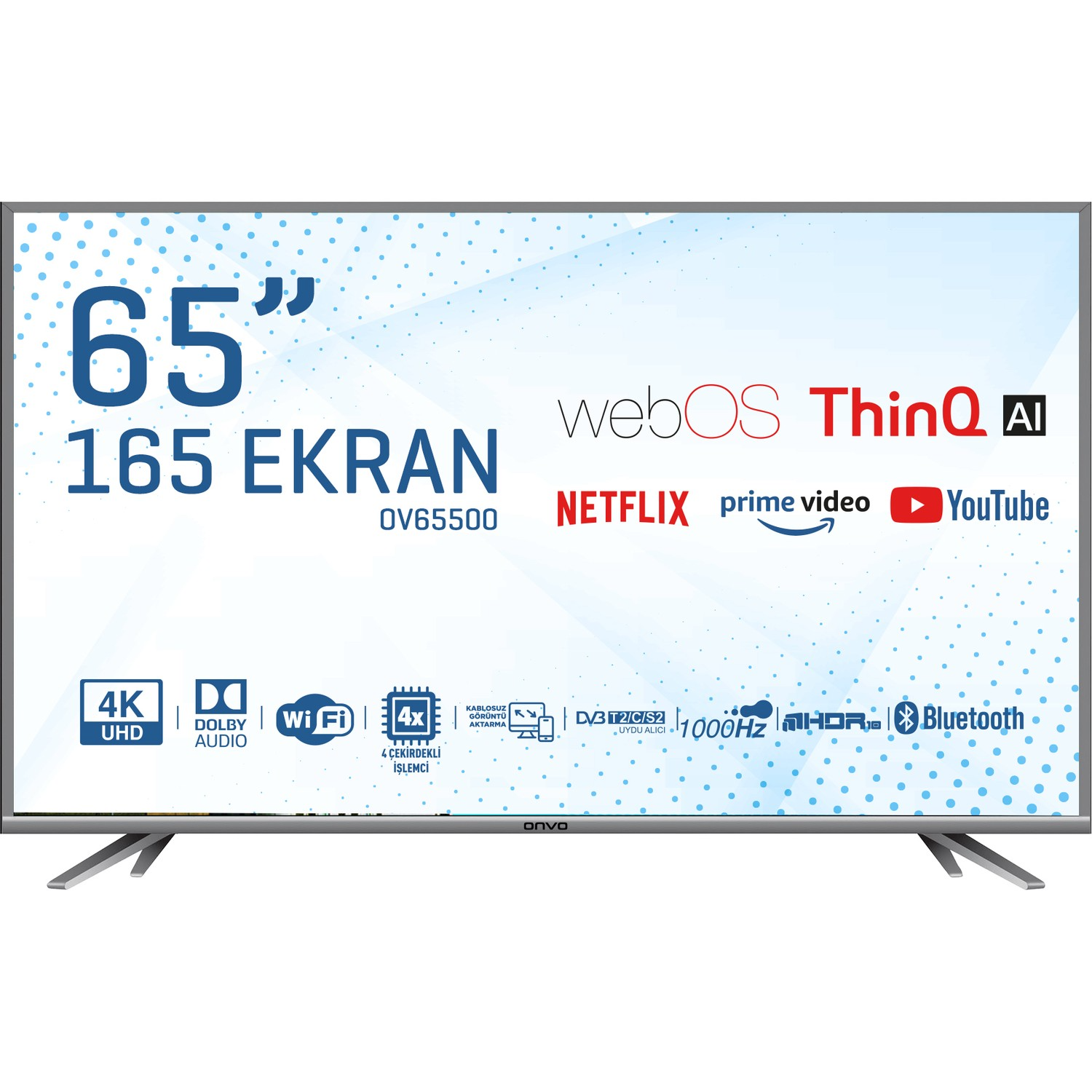 Onvo 65'' Ulta Hd Smart Led