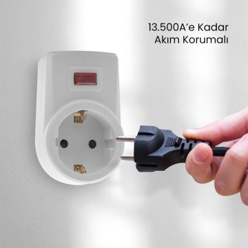 GOLDMASTER SP-01 TEKLİ AKIM KORUMALI PRİZ 6522401