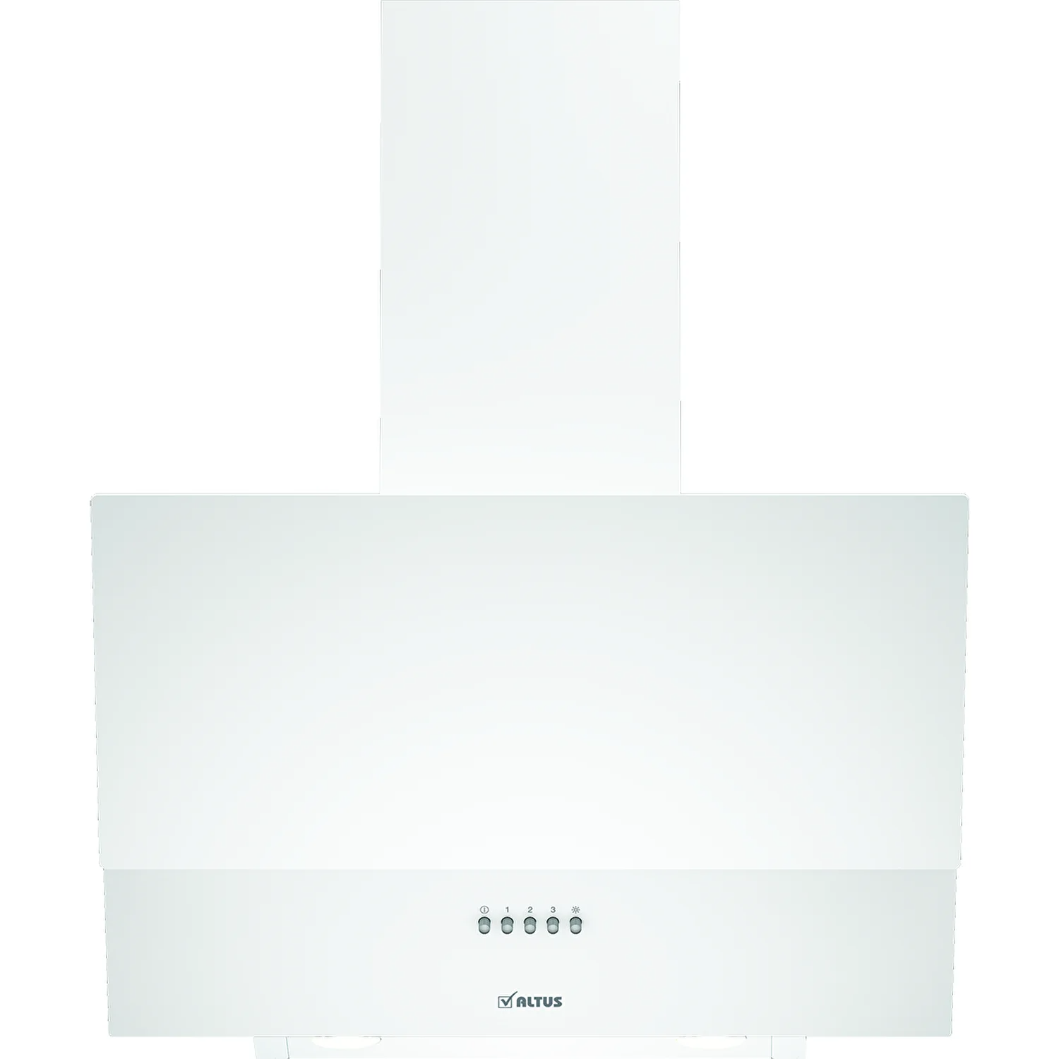 Altus ALA-540 W Beyaz Cam yüzeyli Eğik Davlumbaz