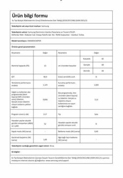 Samsung DW60DG540FSRTR 4 Prg. İnox Bulaşık Mak