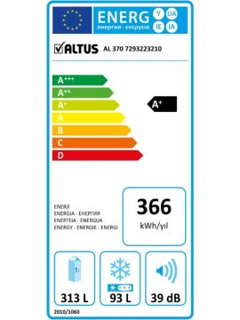 ALTUS AL-370 NE İKİ KAPILI BUZDOLABI
