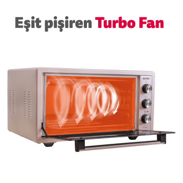 Simfer 4509 Rose Gold 45 lt Midi Fırın