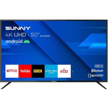 Sunny SN50FMN403 4K Ultra HD  127 Ekran Uydu Alıcılı Android Smart LED TV
