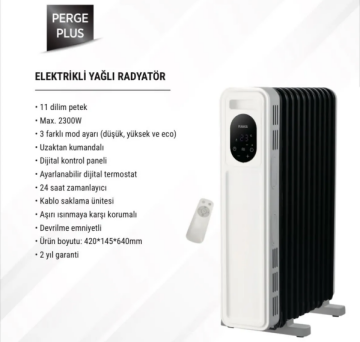 RAKS PERGE PLUS YAĞLI RADYATÖR