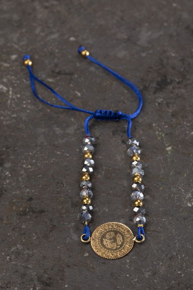 Moom Mücevherat Kadın Yeni Tarihli 22 Ayar Altın Çeyrek Altın Bileklik