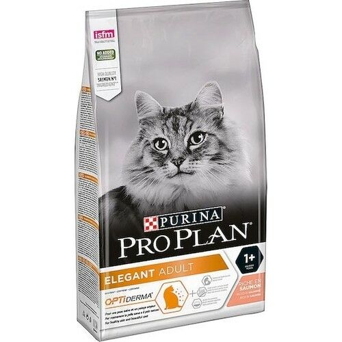 Pro Plan Elegant Derma Plus Hairball Control Somonlu Balıklı Yetişkin Kedi Maması 3 KG
