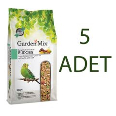 Gardenmix Platin Meyveli Muhabbet Kuş Yemi 1kg x 5 Adet