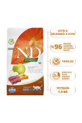 N&D Pumpkin Tahılsız Geyik Etli Balkabaklı Ve Elmalı Yetişkin Kedi Maması 1.5 kg