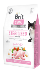 Brit Care Tahılsız Tavşan Etli Kısırlaştırılmış Yetişkin Kedi Maması 2 KG