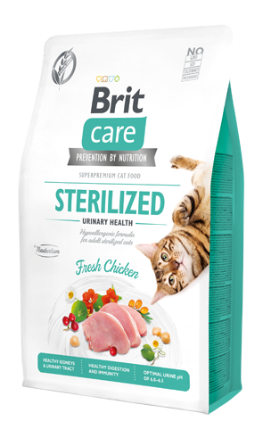 Brit Care Tahılsız Tavuk Etli Kısırlaştırılmış Urınary Destekli Yetişkin Kedi Maması 2 KG