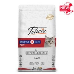 Felicia Yetişkin Kuzu Etli Az Tahıllı HypoAllergenic Kedi Maması 2 Kg