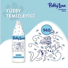 Puffy Love Kedi ve Köpek Beyaz Çiçek Kokulu Yüzey Temizleyici 900 Ml