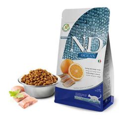 N&D Ocean Ringa Balığı & Portakallı Yetişkin Kedi Maması 1,5 KG