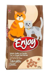 Enjoy Tavuklu Yetişkin Kedi Maması 10 kg