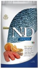 N&D Düşük Tahıllı Somonlu Kısırlaştırılmış Yetişkin Kedi Maması 10 KG