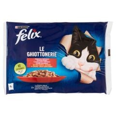 Purina Felix Multipack Sığır ve Tavuk Etli Yetişkin Kedi Maması 4 x 85 Gr